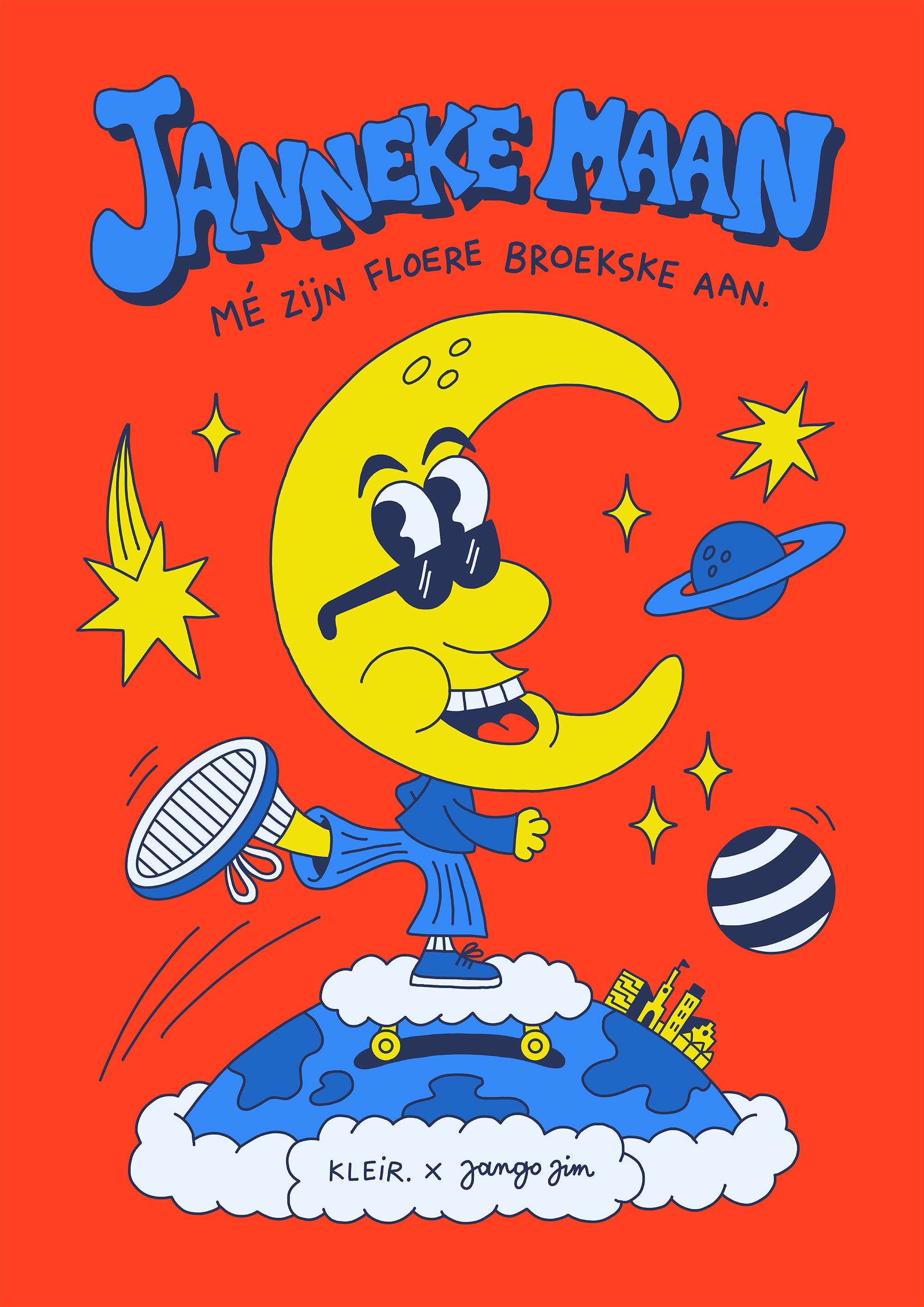 Janneke Maan • T-shirt en A3-print + gratis sticker
