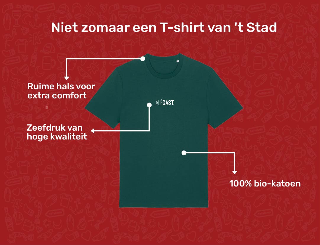 USP card ALEGAST T-shirt voor volwassenen van KLEIR.