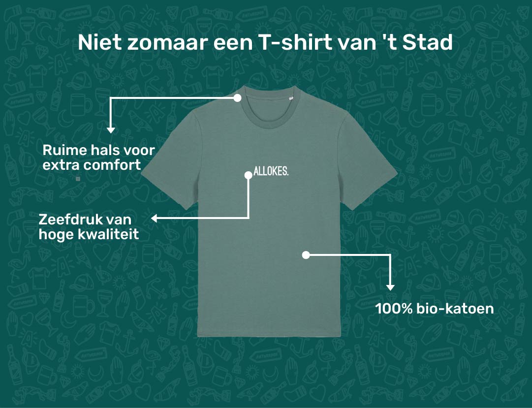 USP card ALLOKES T-shirt voor volwassenen van KLEIR.