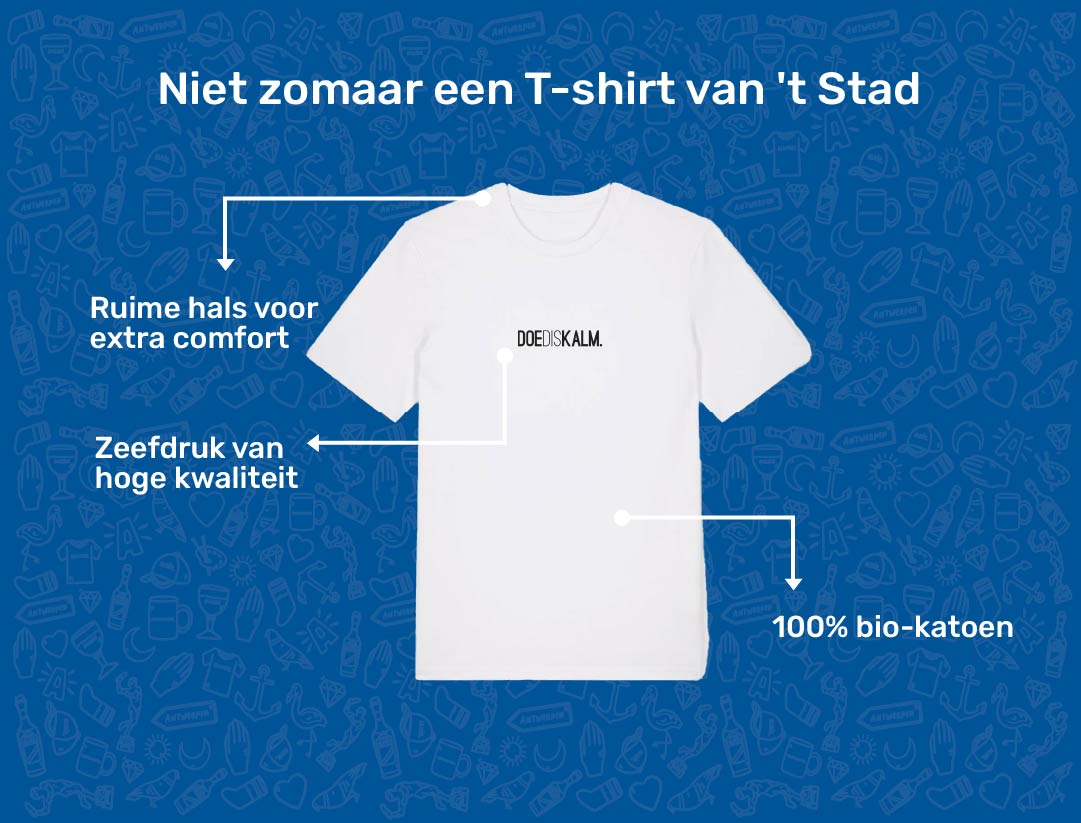 USP card DOEDISKALM T-shirt voor volwassenen van KLEIR.
