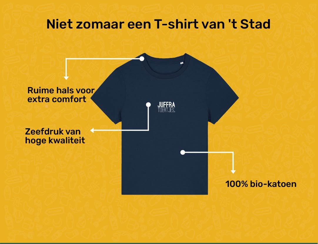 USP card JUFFRATOERTJES T-shirt voor volwassenen van KLEIR.