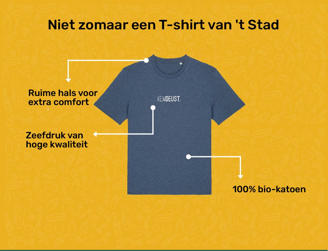 USP card KEMDEUST T-shirt voor volwassenen van KLEIR.