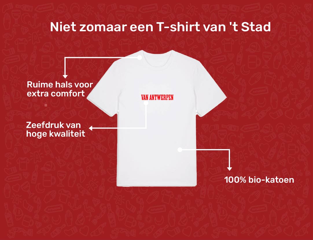 USP card VANANTWERPEN T-shirt voor volwassenen van KLEIR.