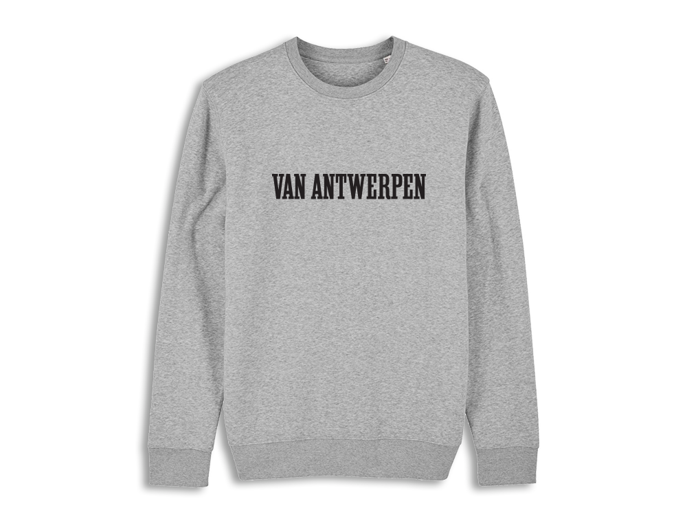 Iedereen hoofdstad Facet Van Antwerpen - Grijze trui - Unisex | KLEIR. x GVA