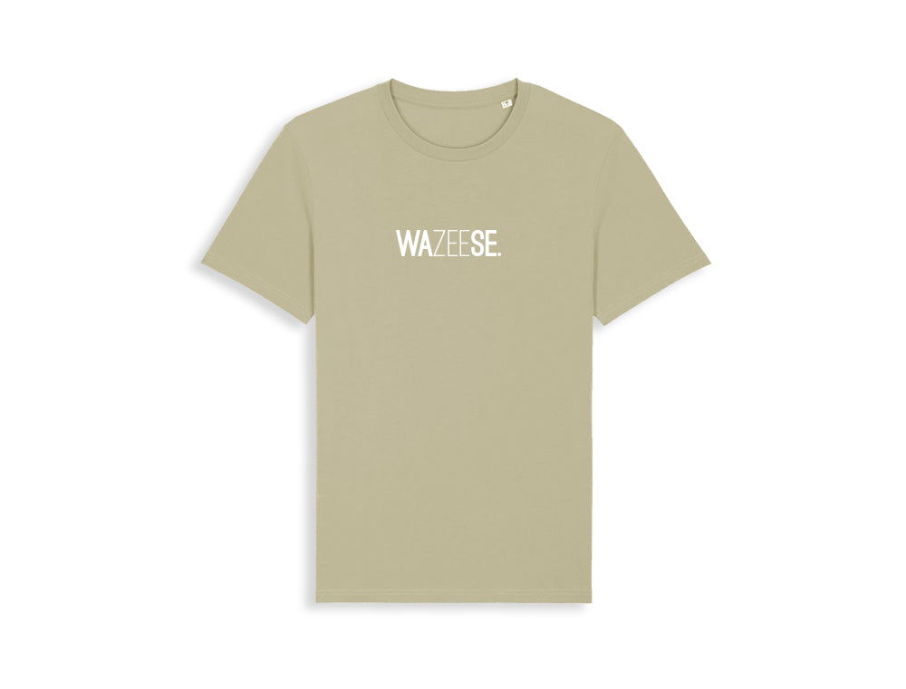 T-shirt met opdruk WAZEESE.