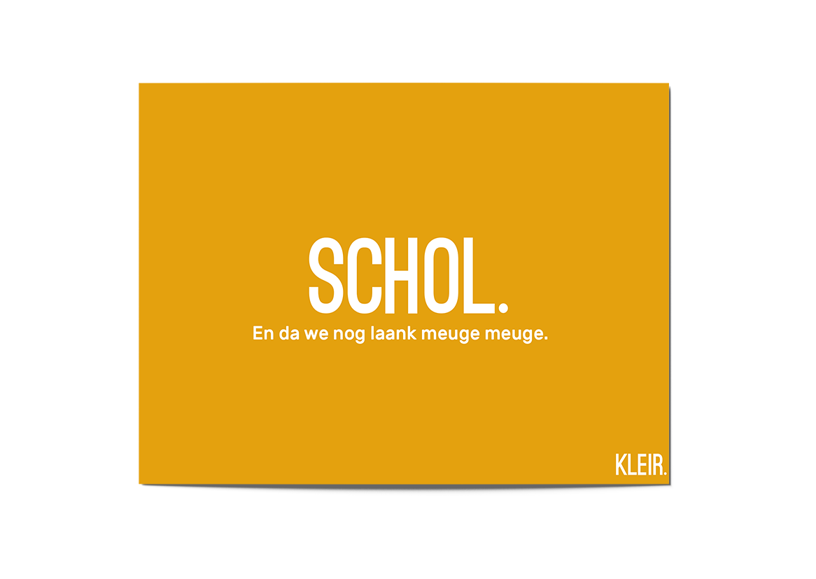 Postkaart SCHOL. van KLEIR.
