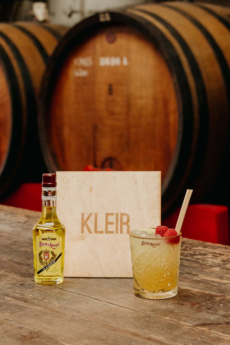 KLEIR. cocktail met Elixir d'Anvers