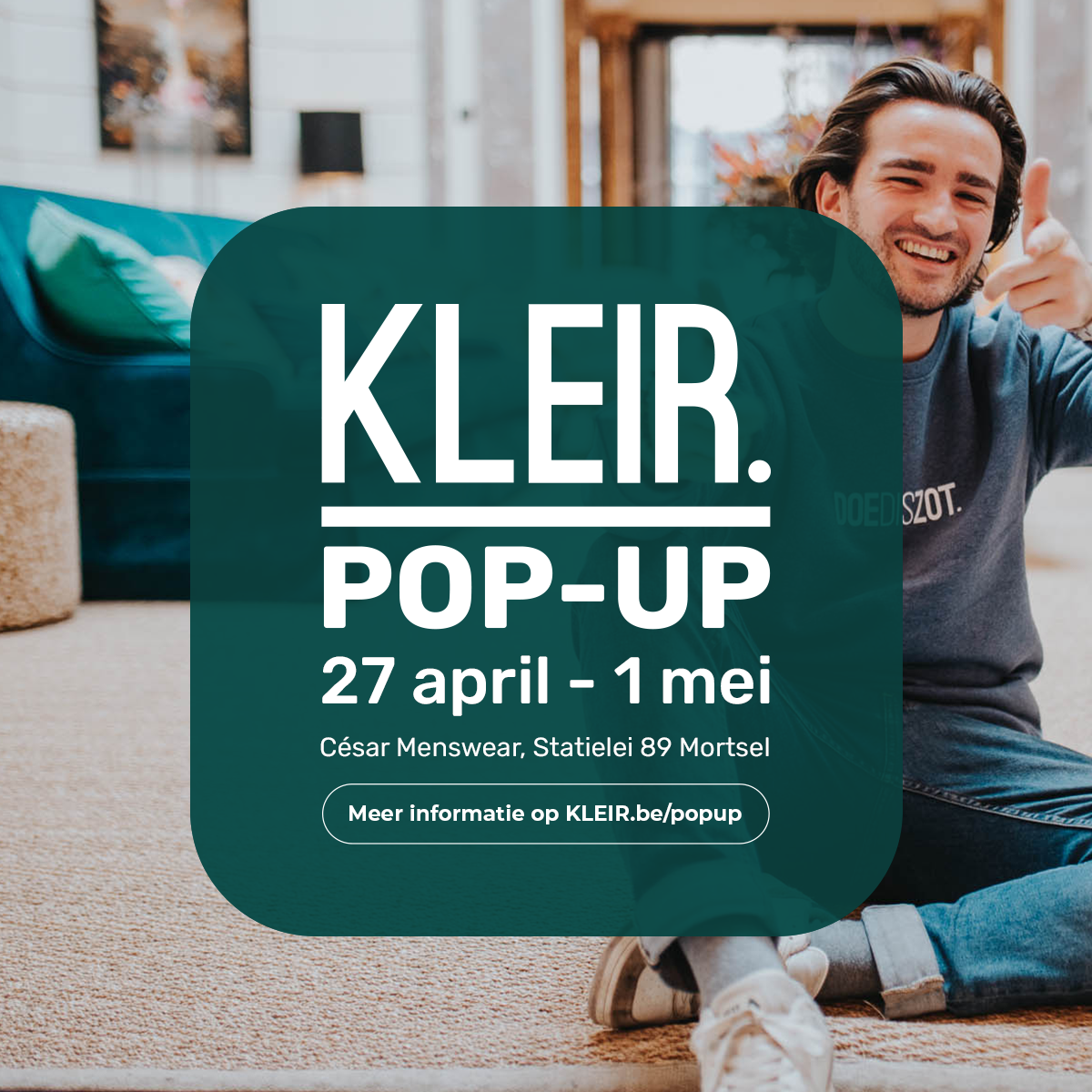 De allereerste KLEIR. Pop-Up opent zijn deuren!