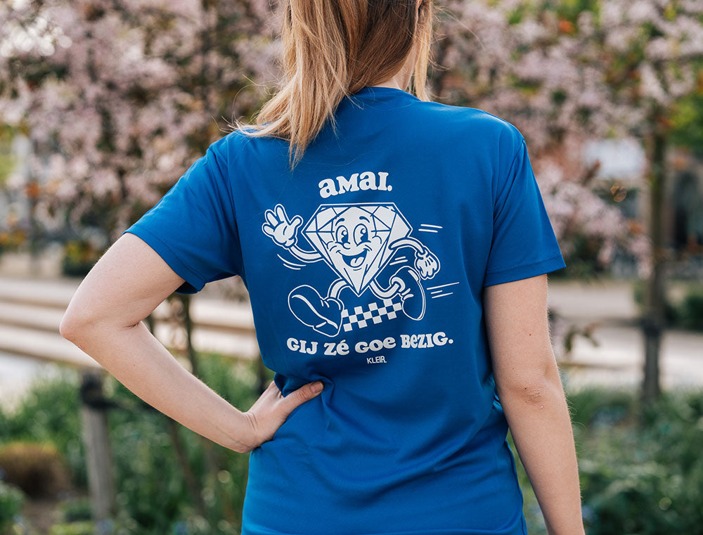 Loopshirt • Amai, gij zé goe bezig. • Blauw • Unisex