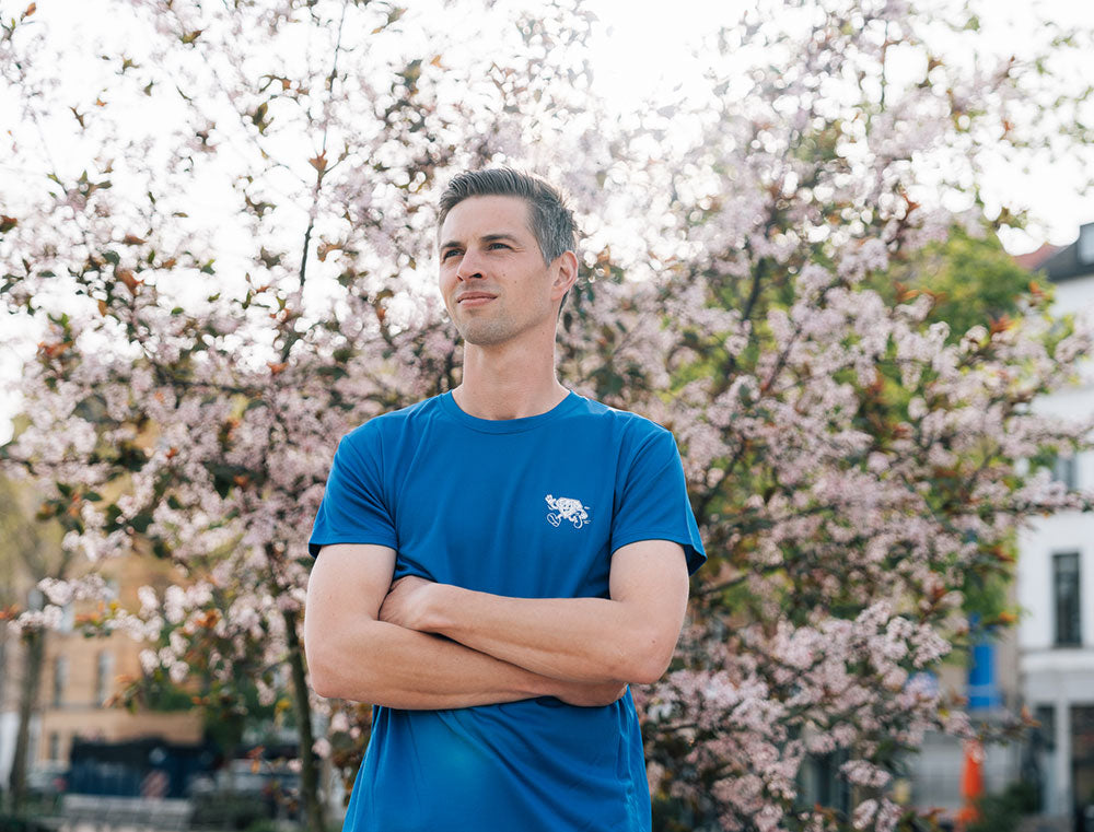 Loopshirt • Amai, gij zé goe bezig. • Blauw • Unisex