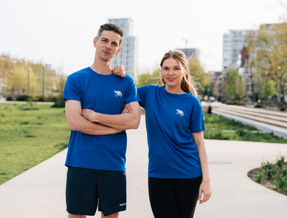 Loopshirt • Amai, gij zé goe bezig. • Blauw • Unisex