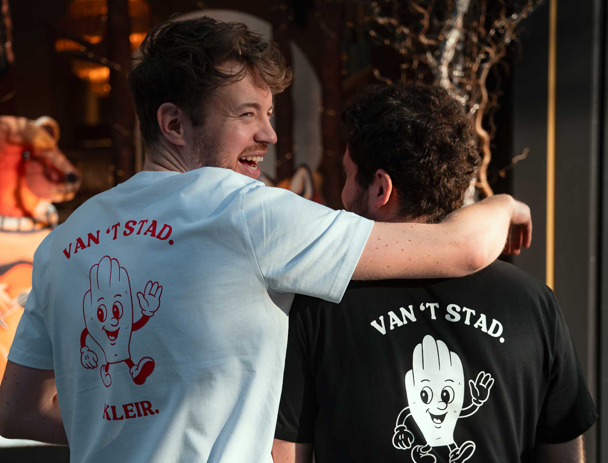 T-shirt • Antwerps Handje. • Zwart • Philip's Biscuits • Unisex