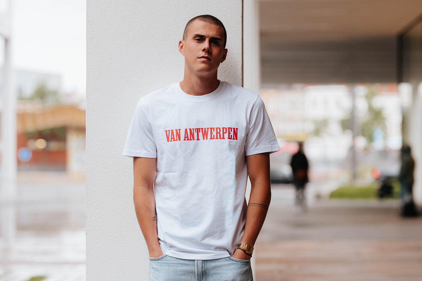 T-shirt • Van Antwerpen • Wit • Unisex