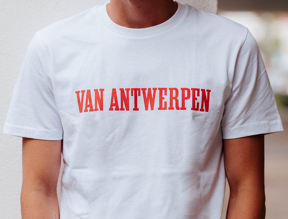 T-shirt • Van Antwerpen • Wit • Unisex