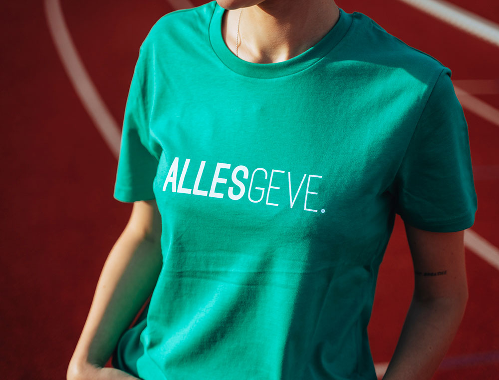 T-shirt • ALLESGEVE. • Groen • Unisex