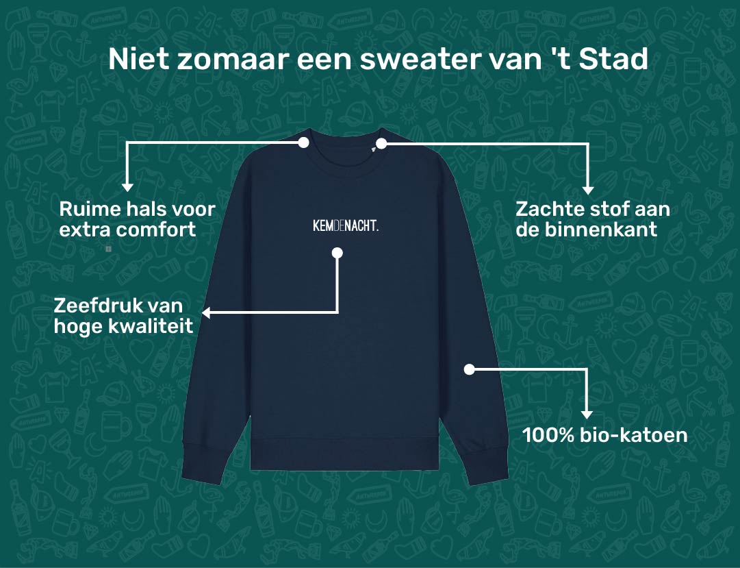 USP card KEMDENACHT Sweater voor volwassenen van KLEIR. 