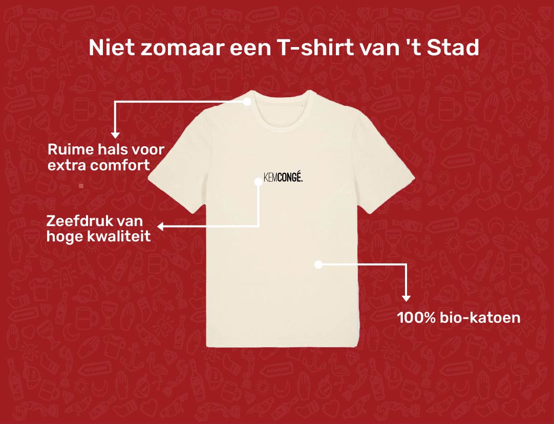 USP card KEMCONGE T-shirt voor volwassenen van KLEIR. 