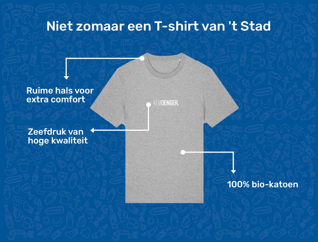 USP card KEMOENGER T-shirt voor volwassenen van KLEIR. 