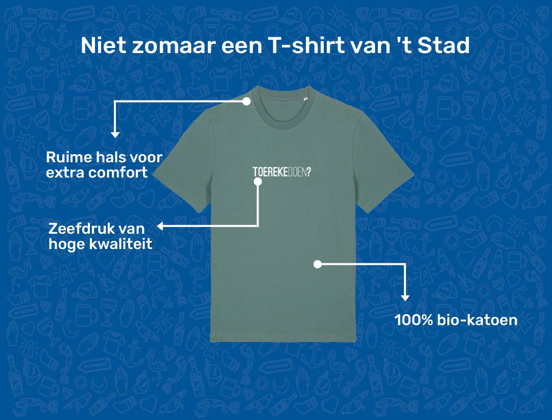 USP card TOEREKEDOEN T-shirt voor volwassenen van KLEIR. 