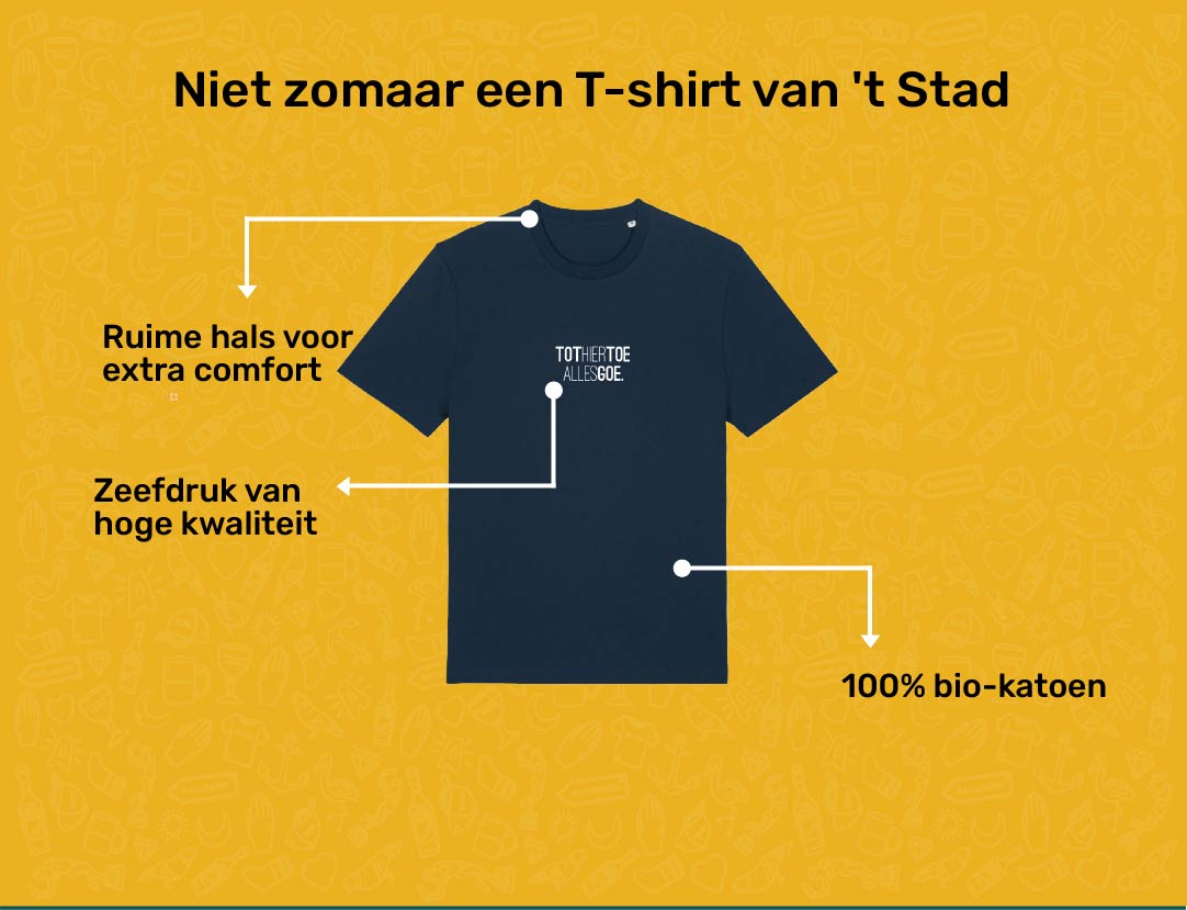 USP card TOTHIERTOEALLESGOE T-shirt voor volwassenen van KLEIR. 