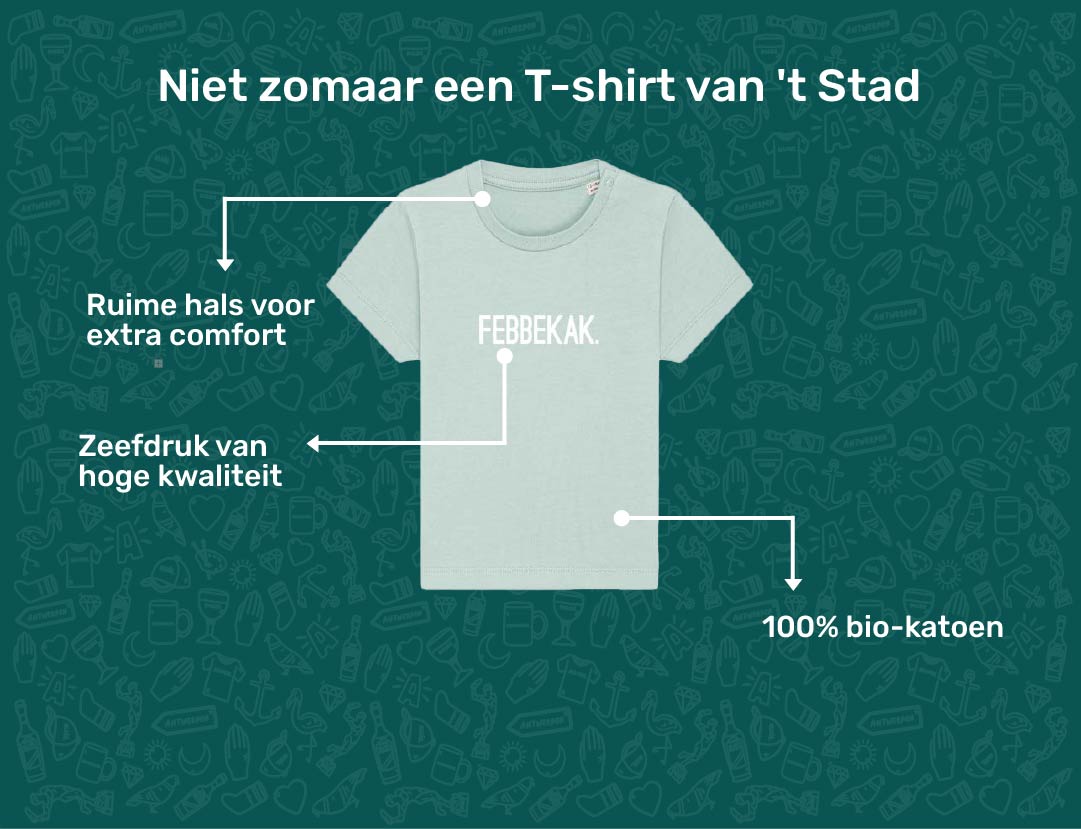 USP card FEBBEKAK T-shirt voor baby's van KLEIR. 