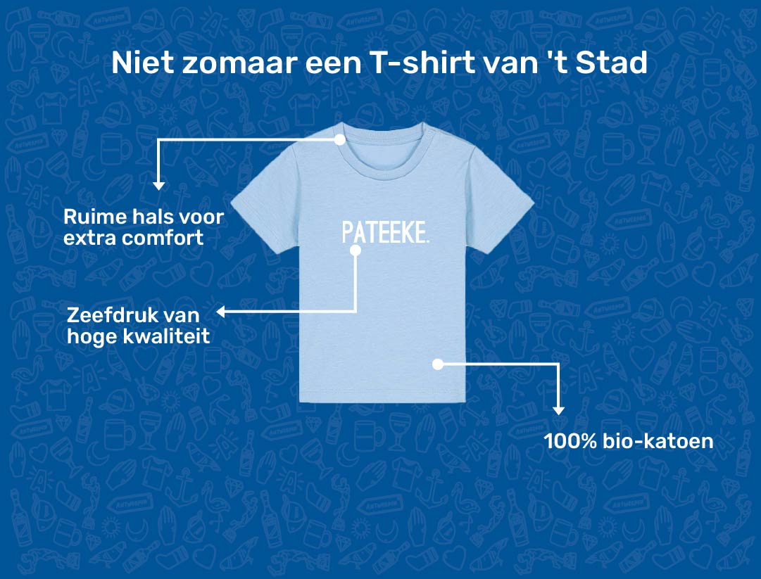 USP card PATEEKE T-shirt voor baby's van KLEIR. 