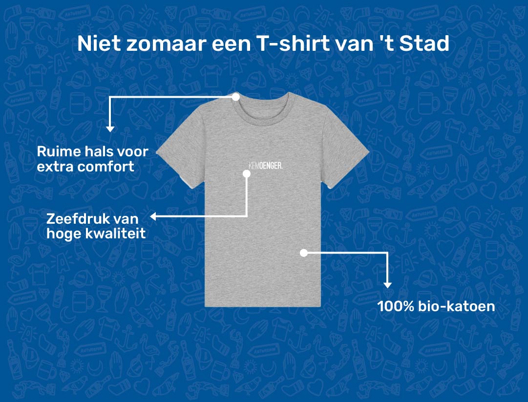 USP card KEMOENGER T-shirt voor kinderen van KLEIR. 