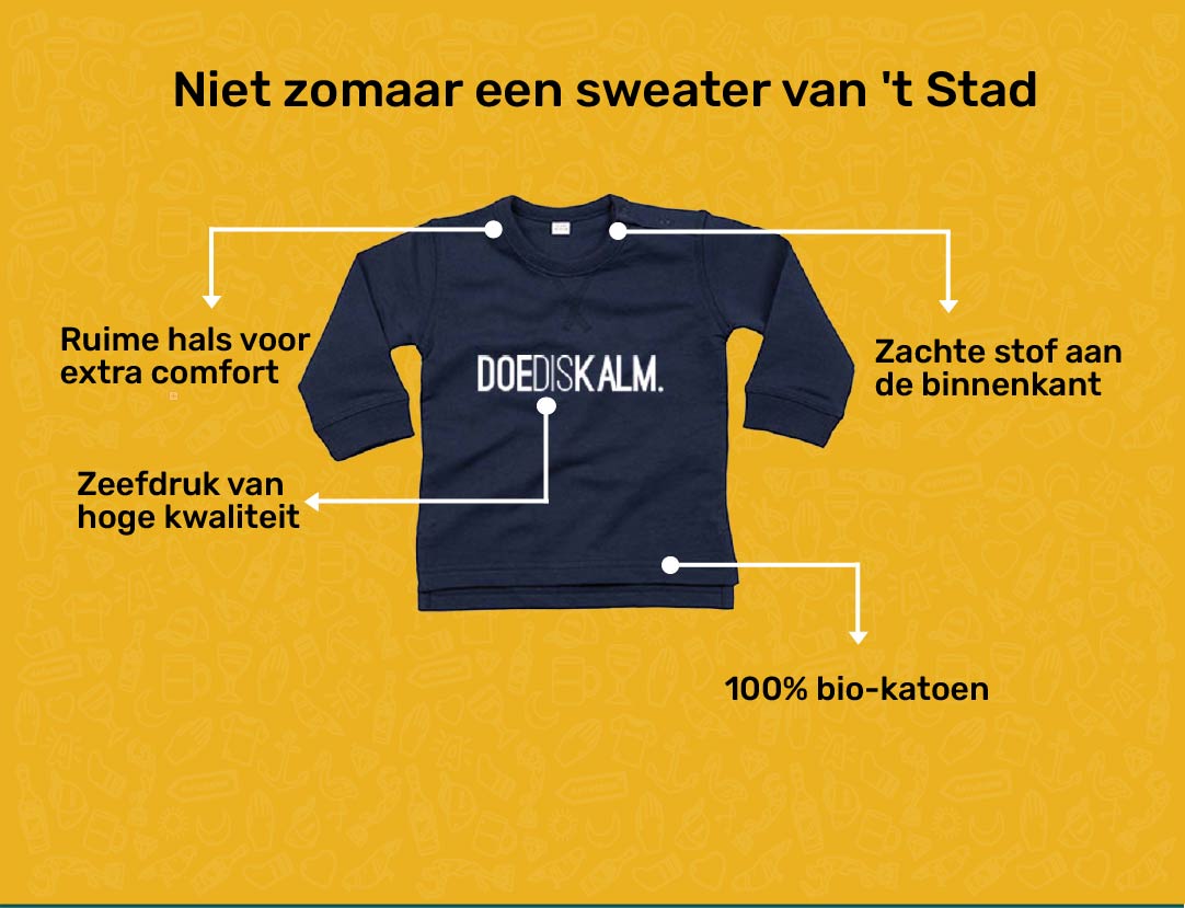 USP card DOEDISKALM Sweater voor baby's van KLEIR. 