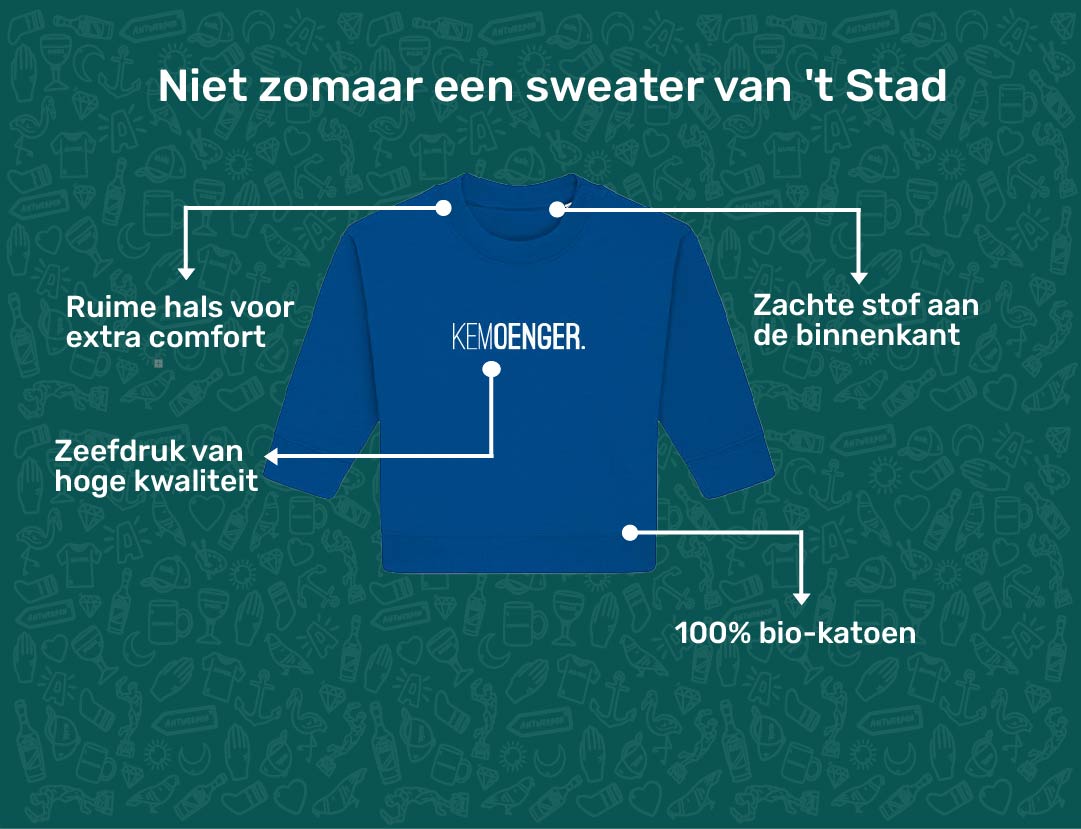 USP card KEMOENGER Sweater voor baby's van KLEIR. 