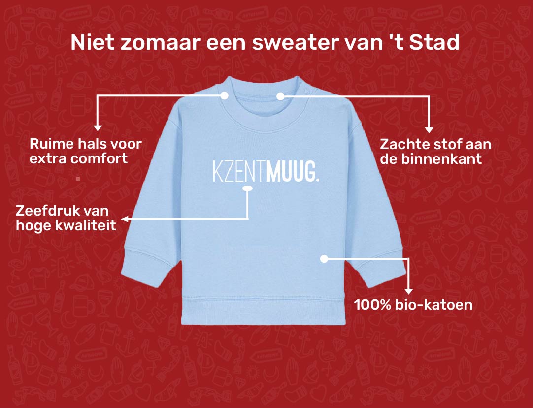 USP card KZENTMUUG Sweater voor baby's van KLEIR. 