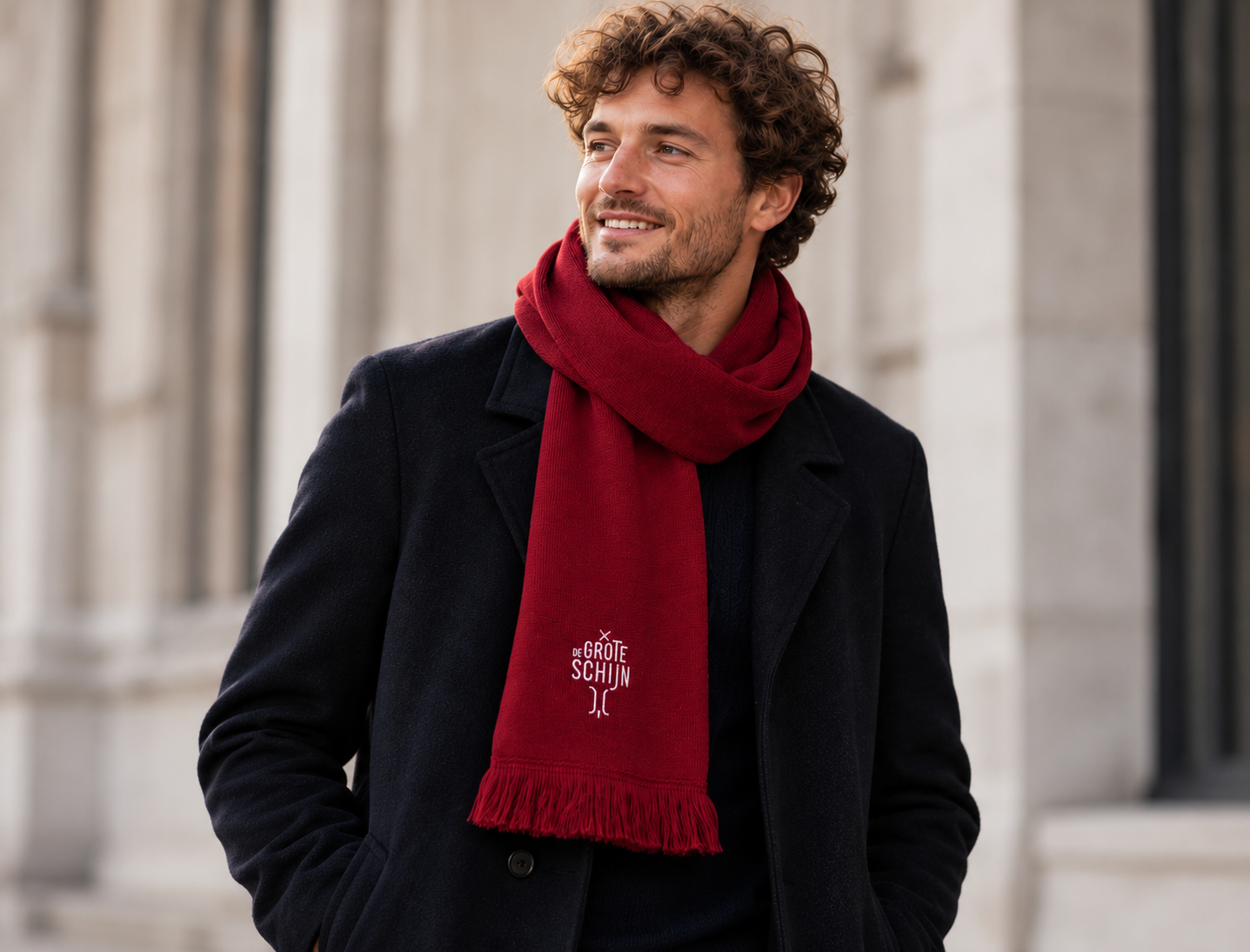 Sjaal • KZITERWARMKESBIJ. • Rood • De Grote Schijn