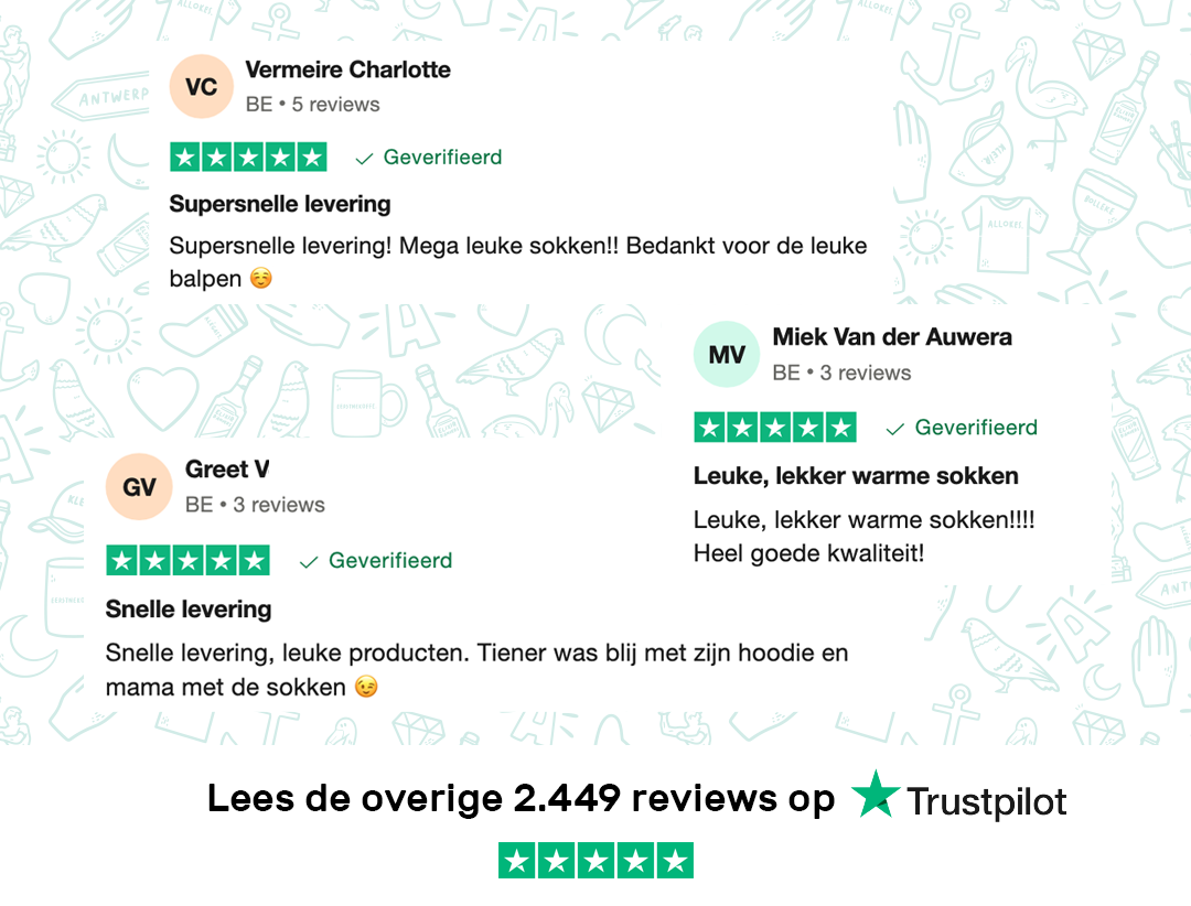 Reviews van KLEIR. op TrustPilot over hun sokken
