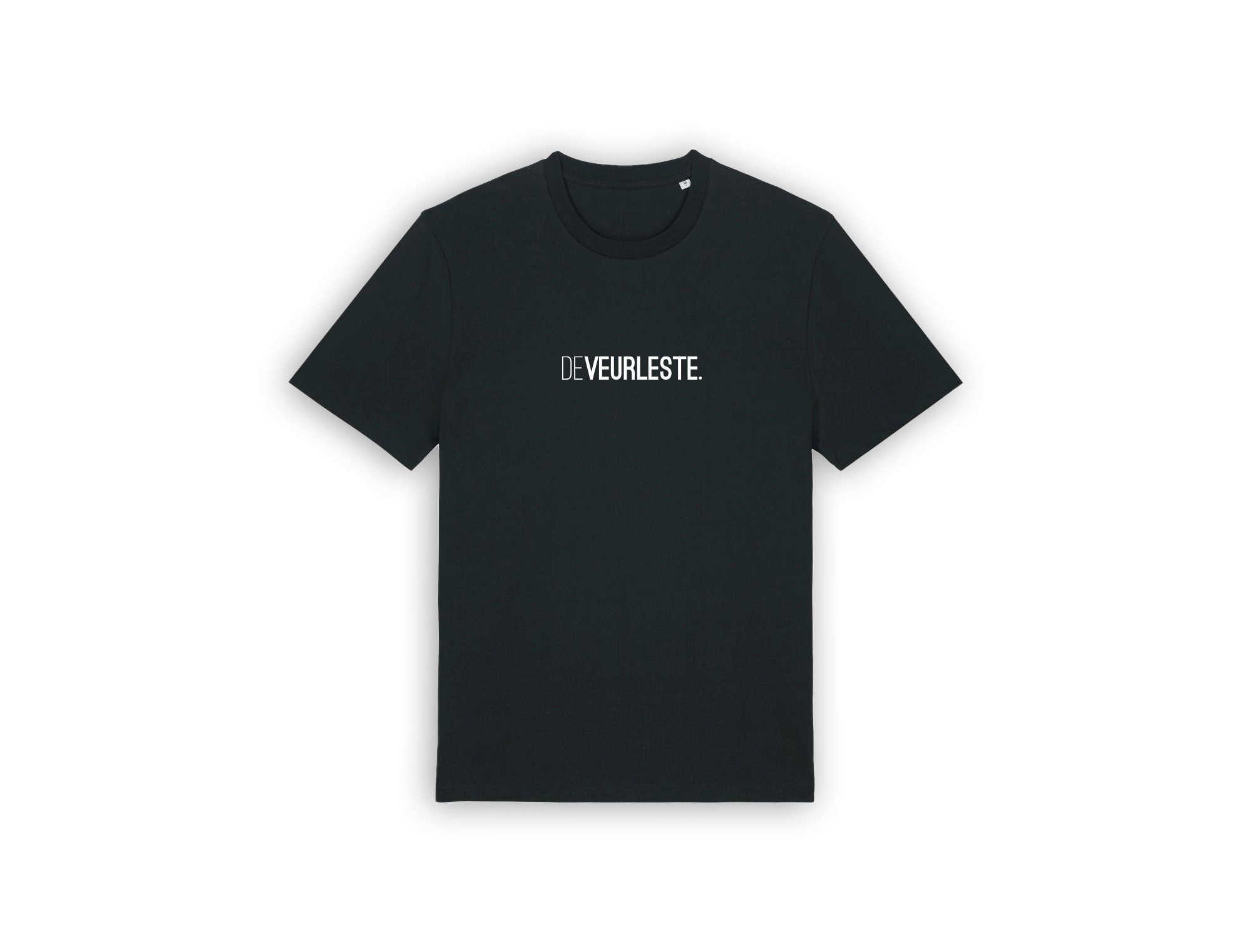 Zwarte T-shirt met opdruk DEVEURLESTE.