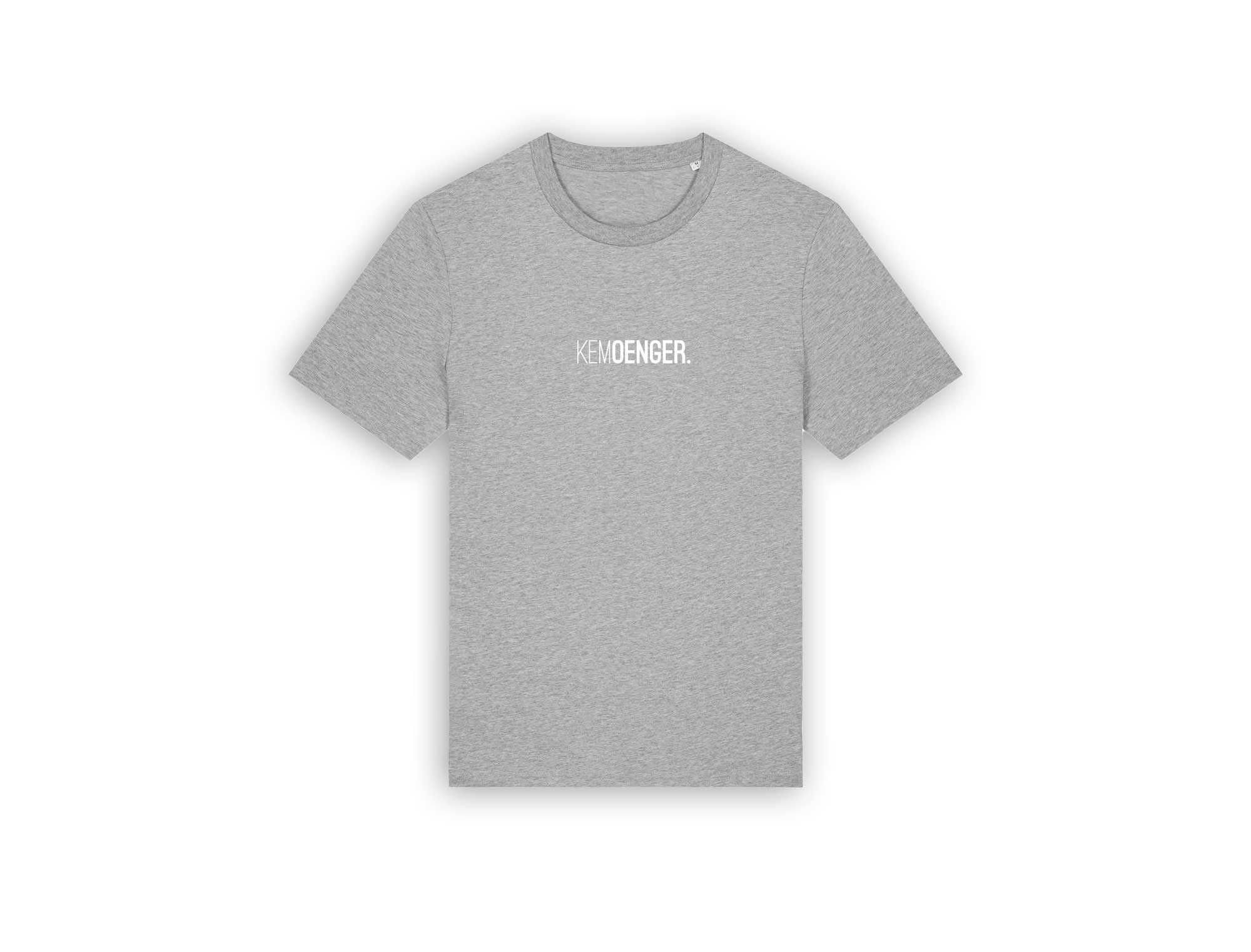 Grijze T-shirt met opdruk KEMOENGER.