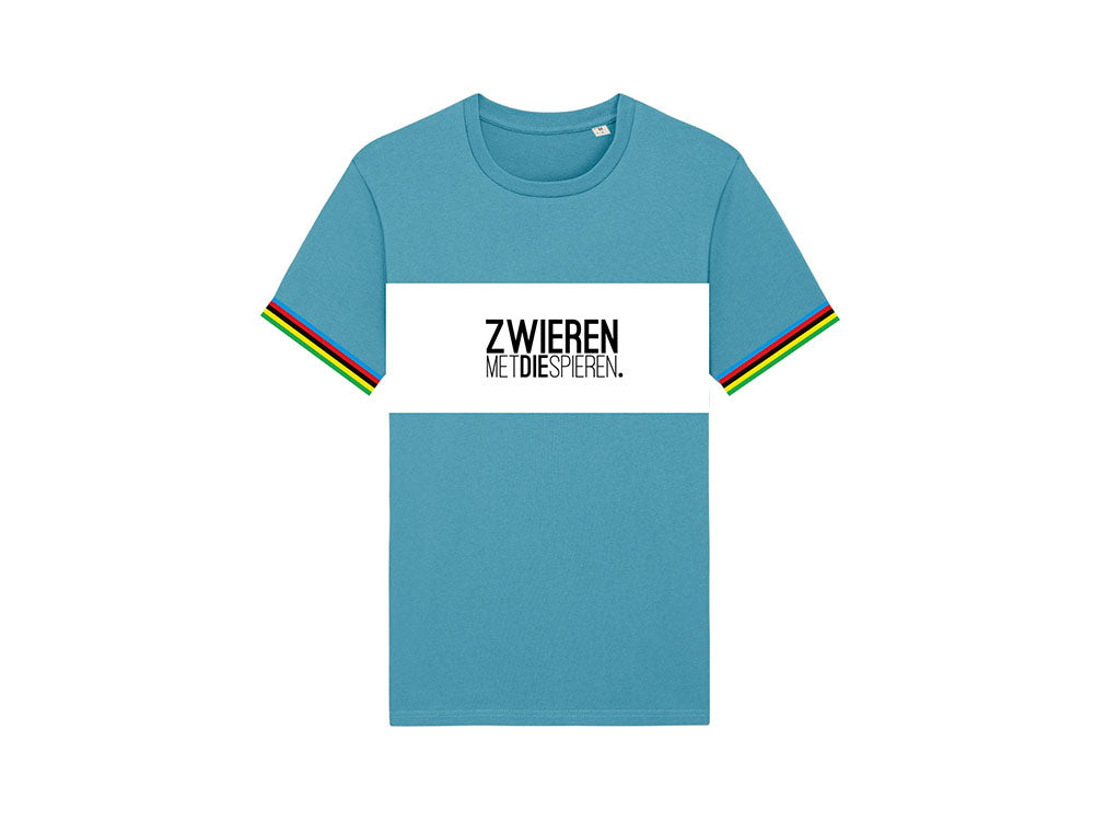 T-shirt • Zwieren met die spieren • Blauw • Unisex