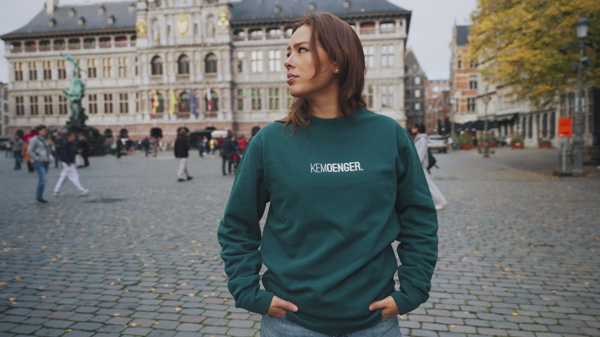 Sweater • KEMOENGER. • Groen • Unisex