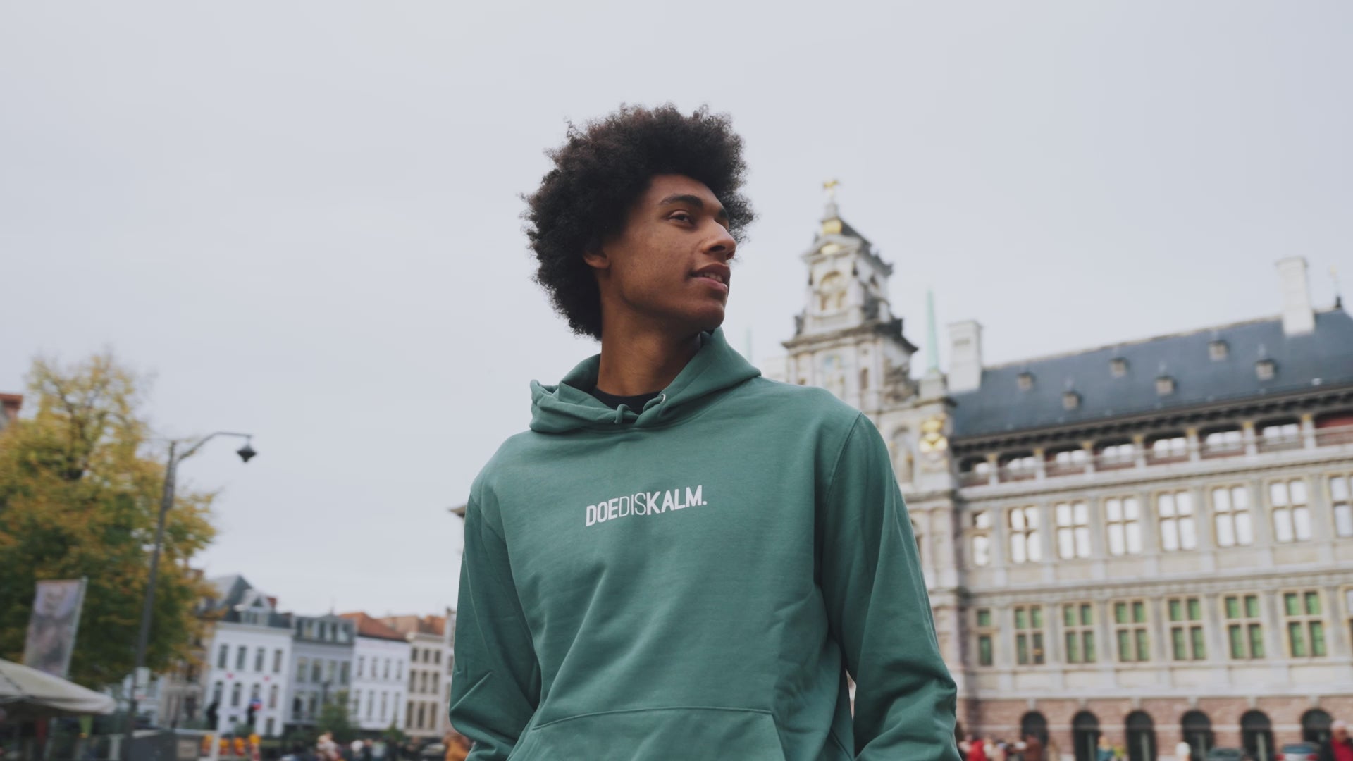 Hoodie • DOEDISKALM. • Groen • Unisex