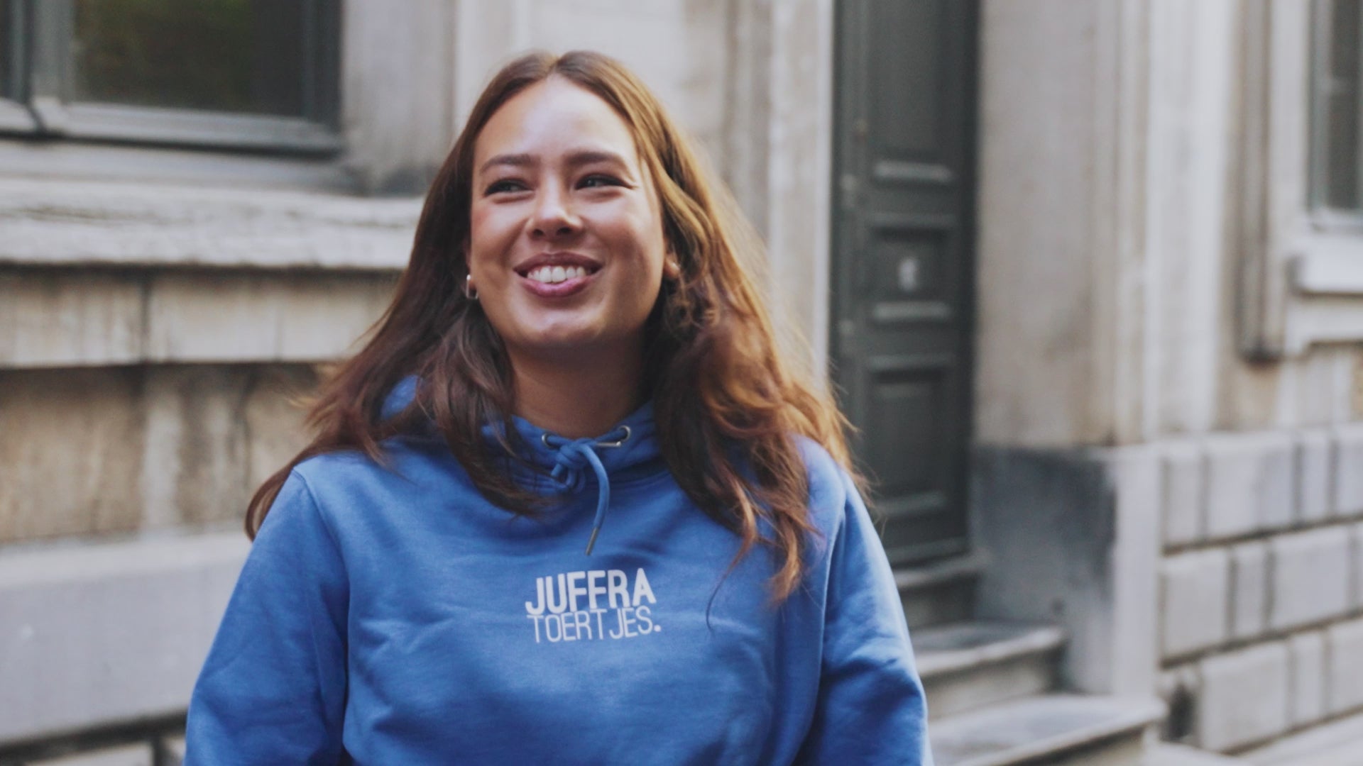 Hoodie • JUFFRA TOERTJES. • Blauw • Unisex