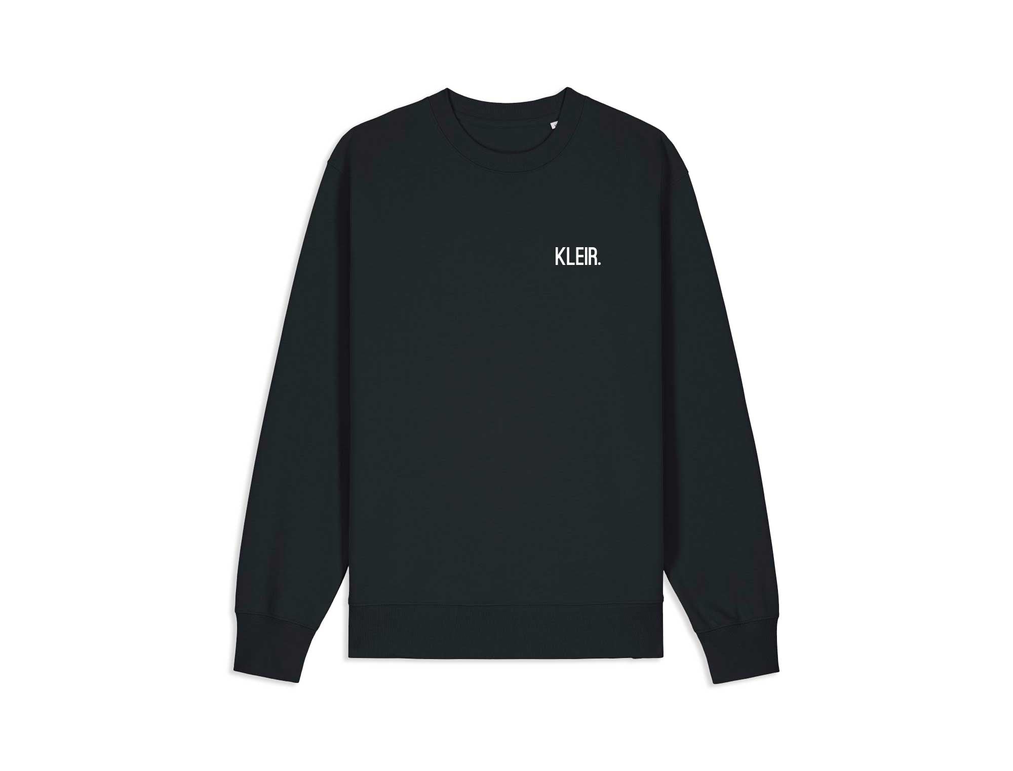 Zwarte sweater met opdruk KLEIR. 