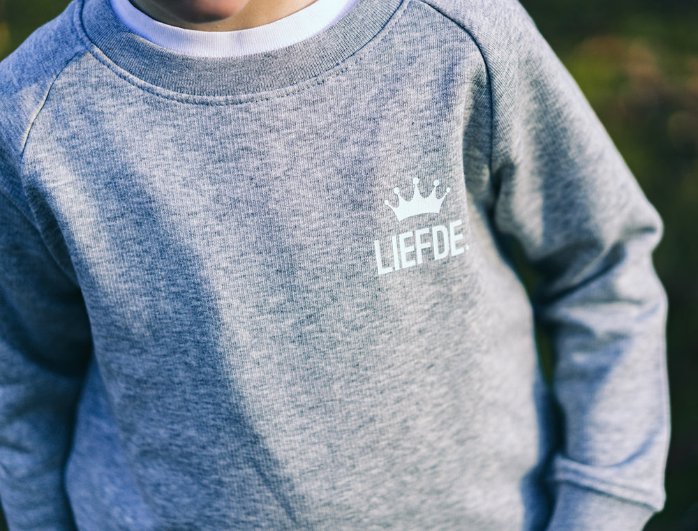 Trui • Koning Liefde • Grijs • Kinderen