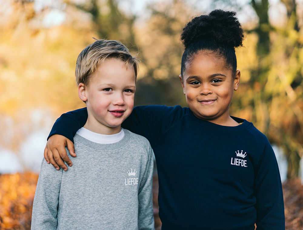 Trui • Koning Liefde • Grijs • Kinderen