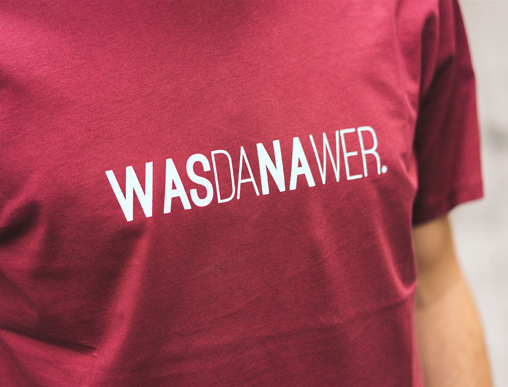 T-shirt • WASDANAWER. • Limited Edition • Bordeaux • Unisex