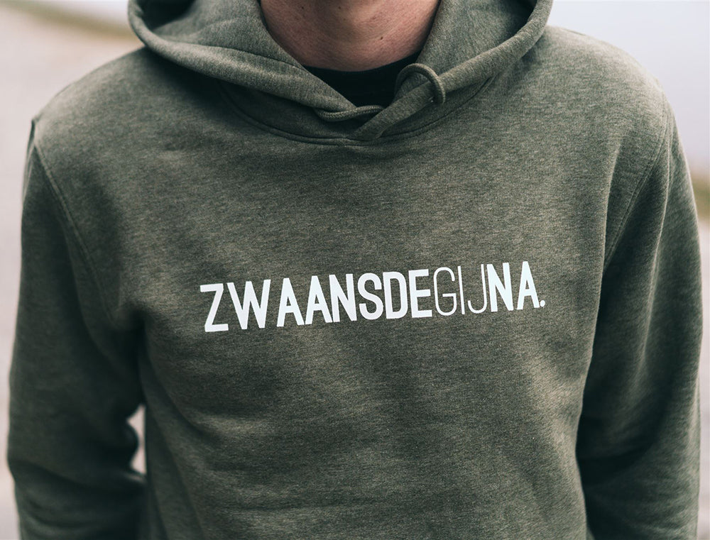 Hoodie • ZWAANSDEGIJNA. • Kaki • Unisex