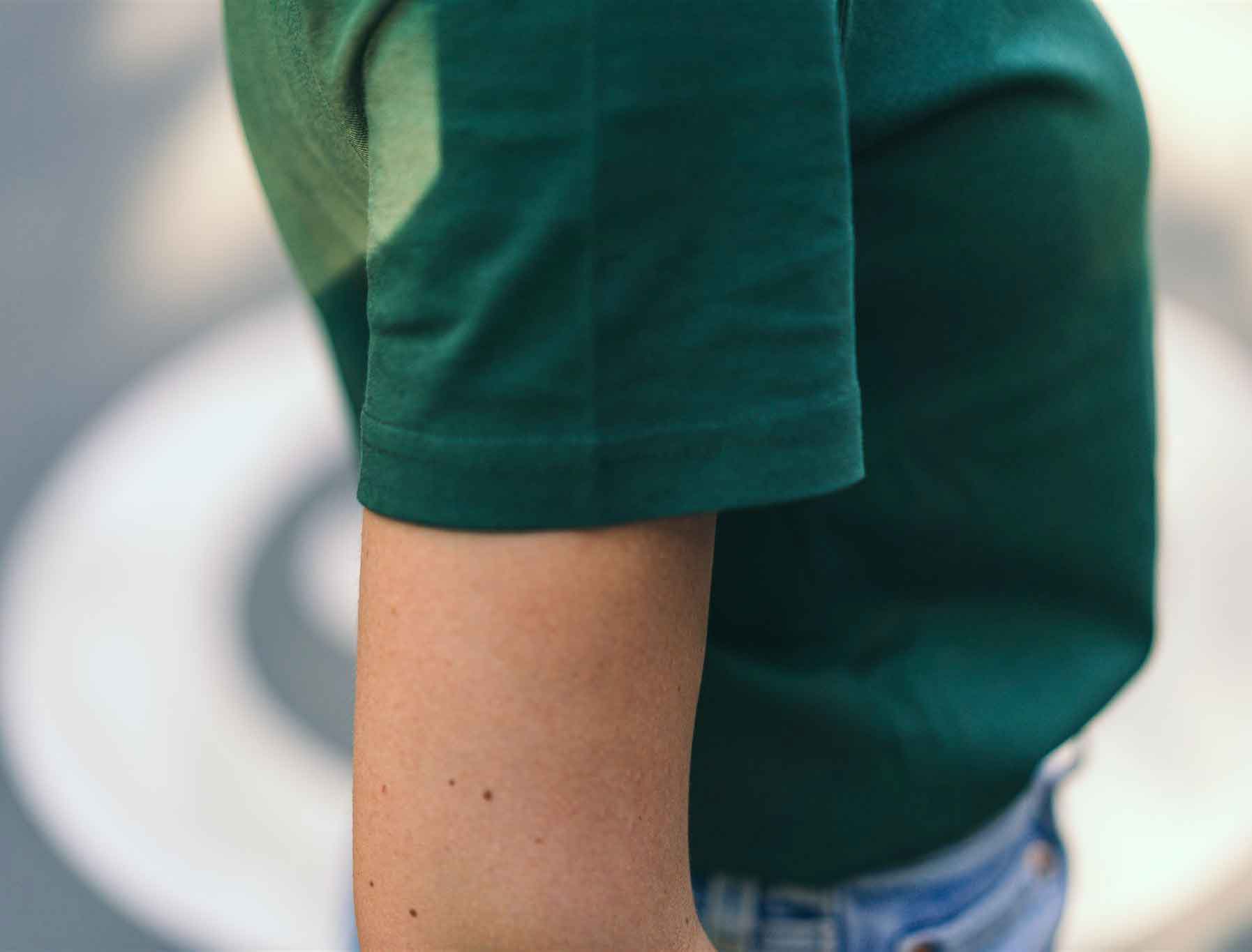OEKANDANA. Groene unisex T-shirt voor volwassenen