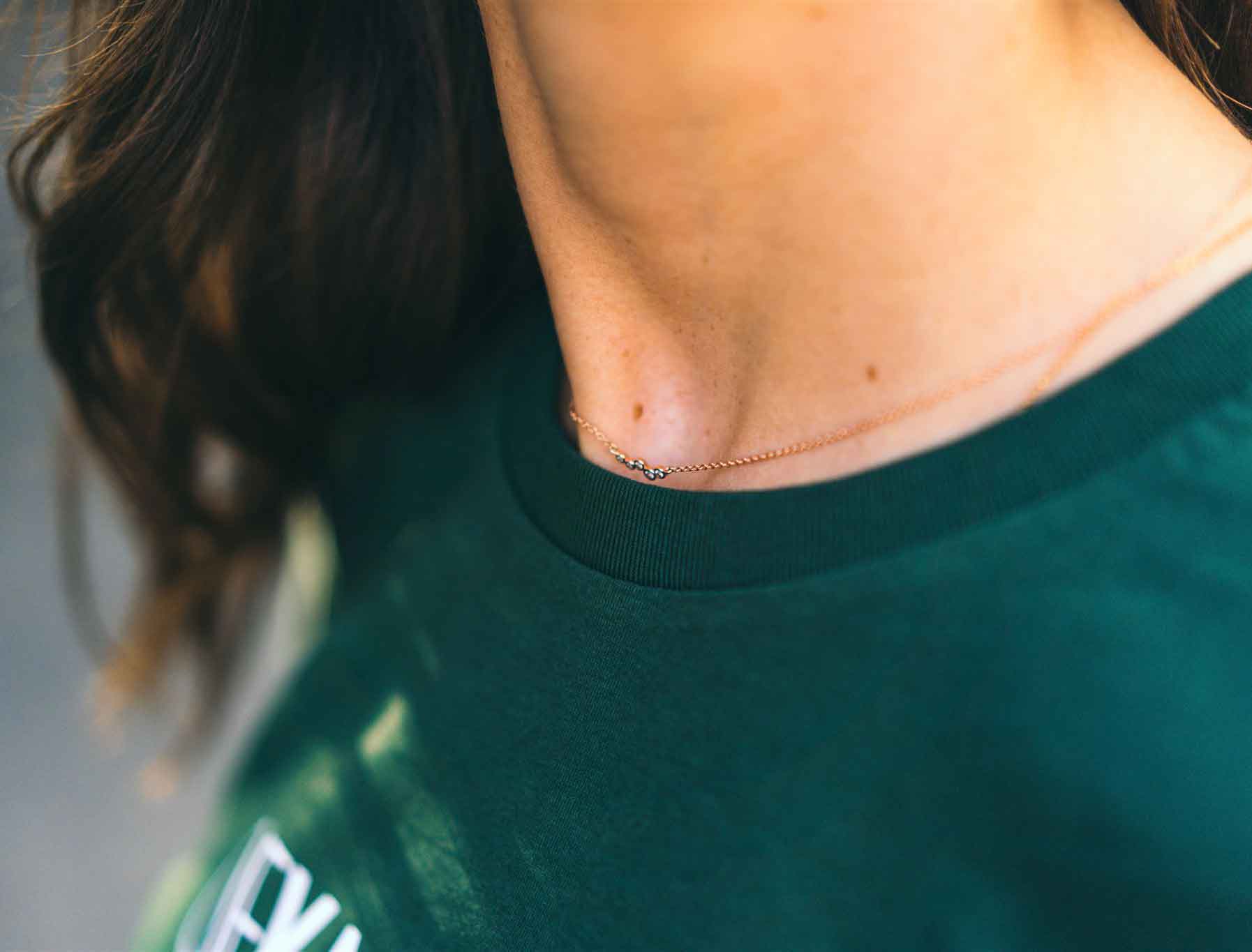 OEKANDANA. Groene unisex T-shirt voor volwassenen