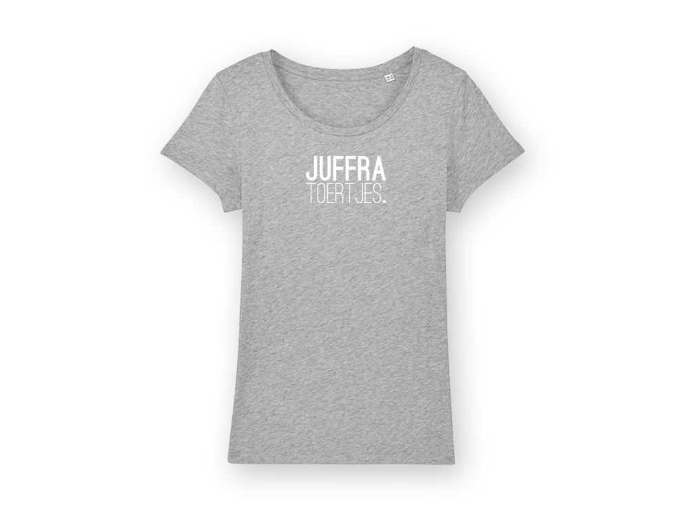 T-shirt JUFFRA TOERTJES. Grijs Vrouwen