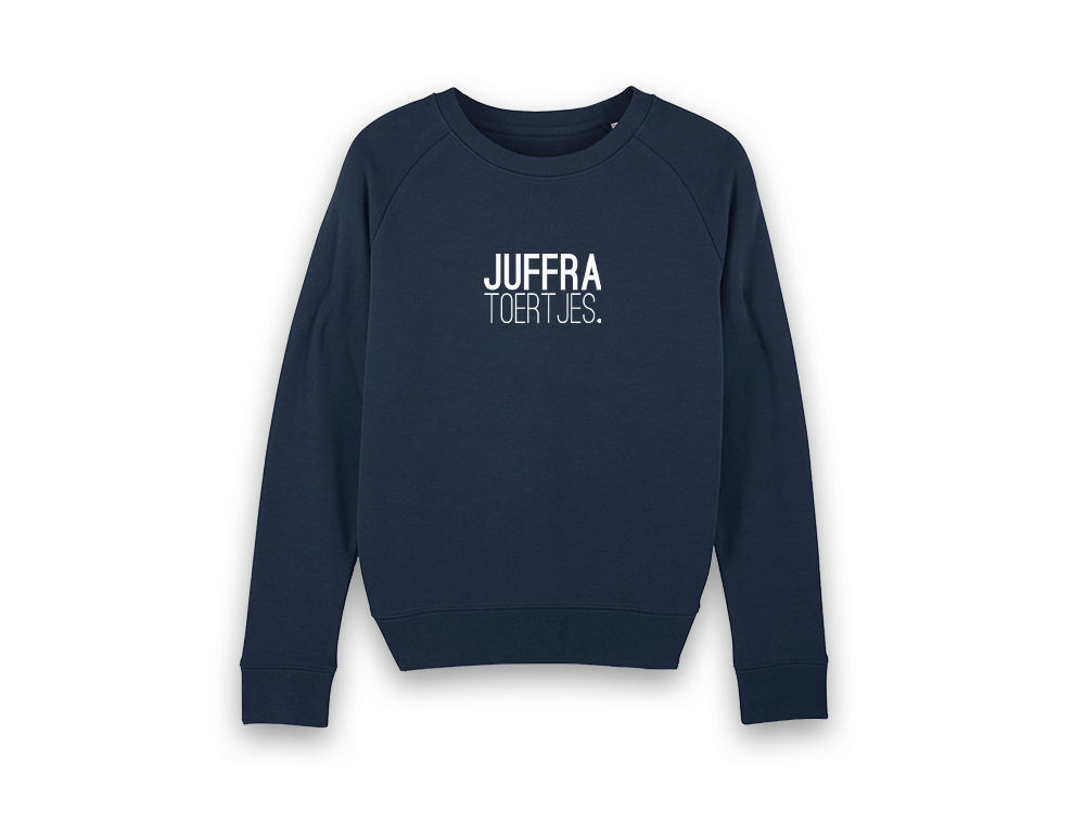 JUFFRA TOERTJES. Navy blauw trui