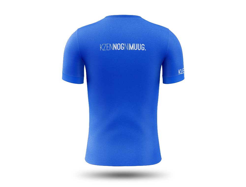KLEIR. blauw loopshirt unisex KZENNOGNIMUUG. 