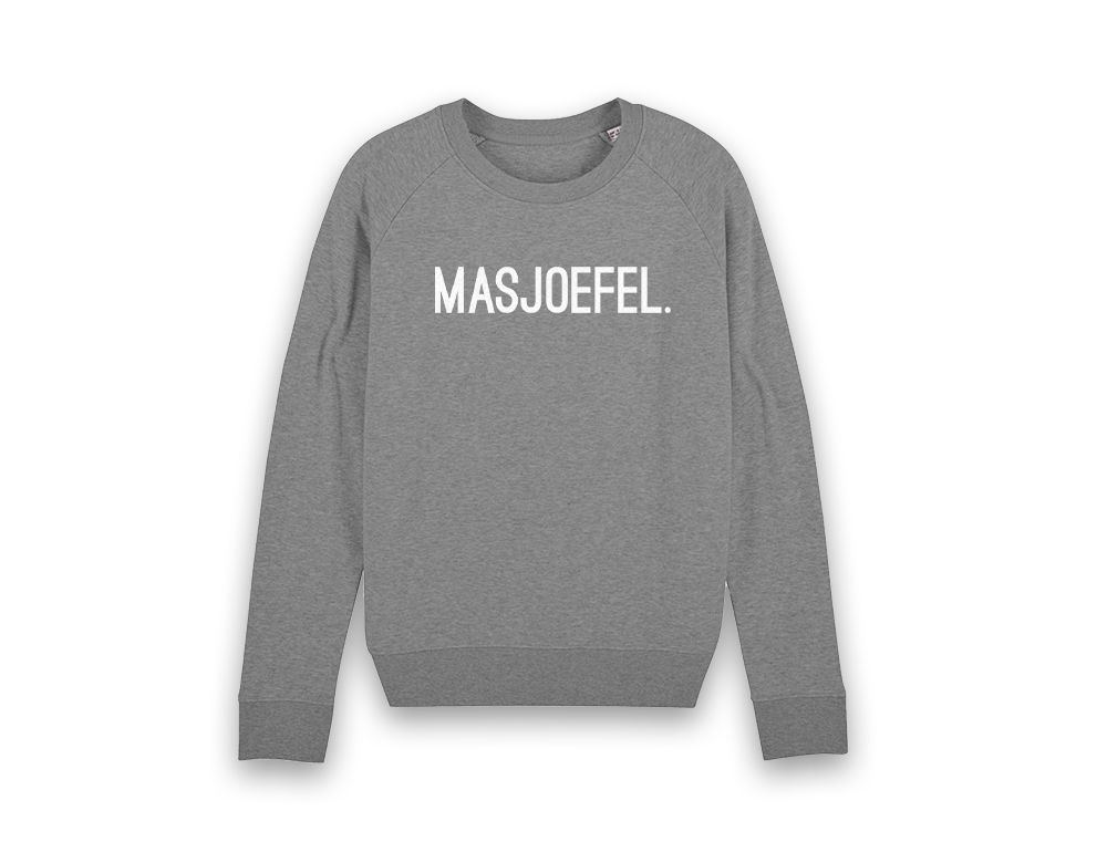 MASJOEFEL. grijze trui voor vrouwen