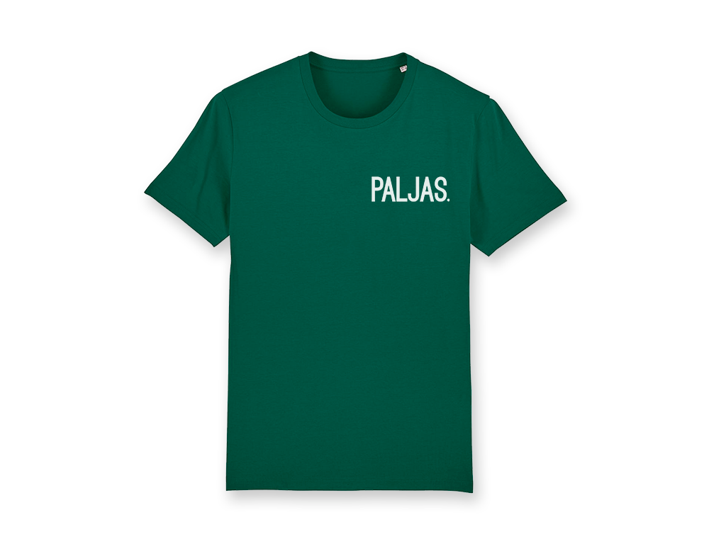 PALJAS. T-shirt mannen flessengroen